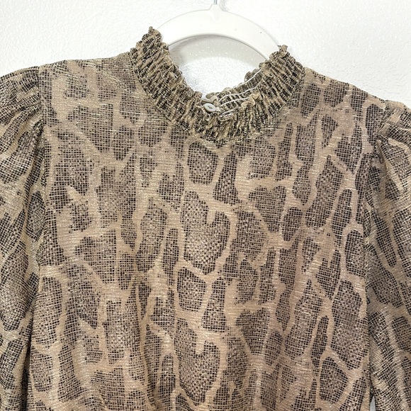 Show Me Your Mumu - Russo Ruffle Dress - Glitter Python - Small. B88 - Picture 6 of 11